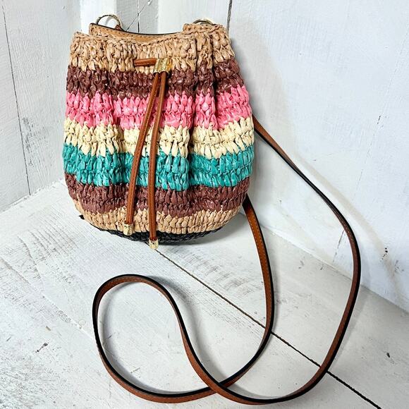 Ulla Johnson Paloma Ruched Essential Pouch Crossbody Belt Bag Multicolor - Picture 4 of 10